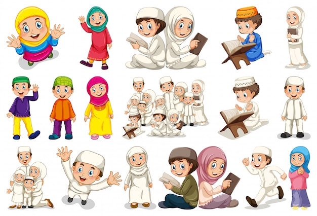 Detail Anak Muslim Vector Nomer 24