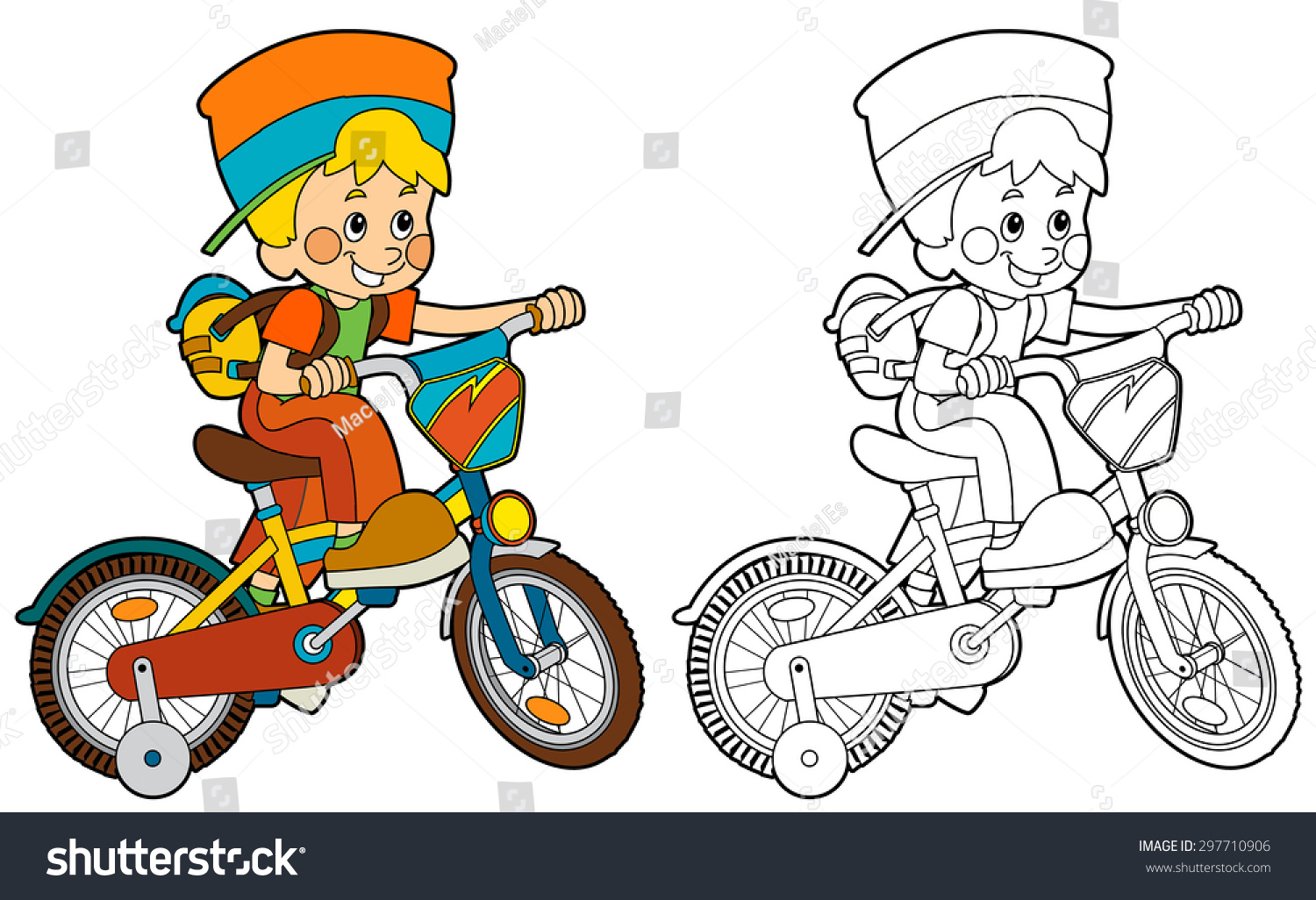 Detail Anak Naik Sepeda Kartun Nomer 48