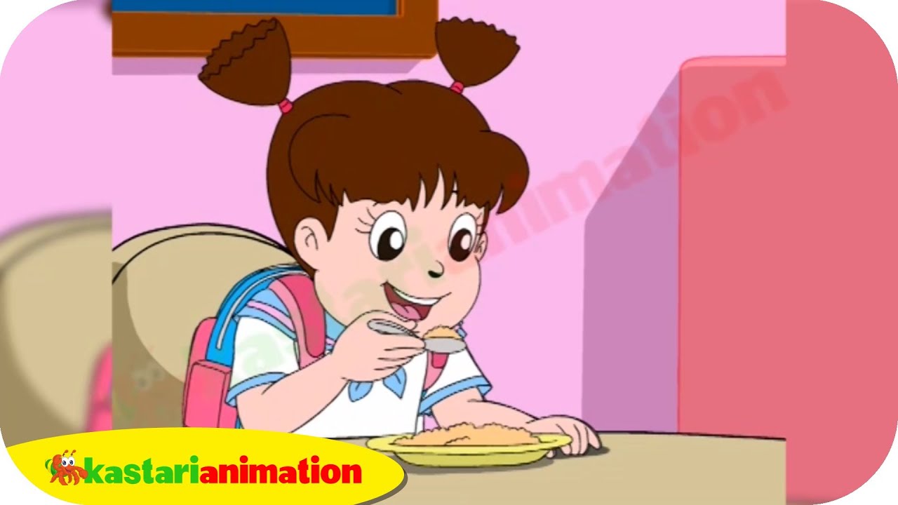 Detail Anak Sedang Makan Kartun Nomer 2