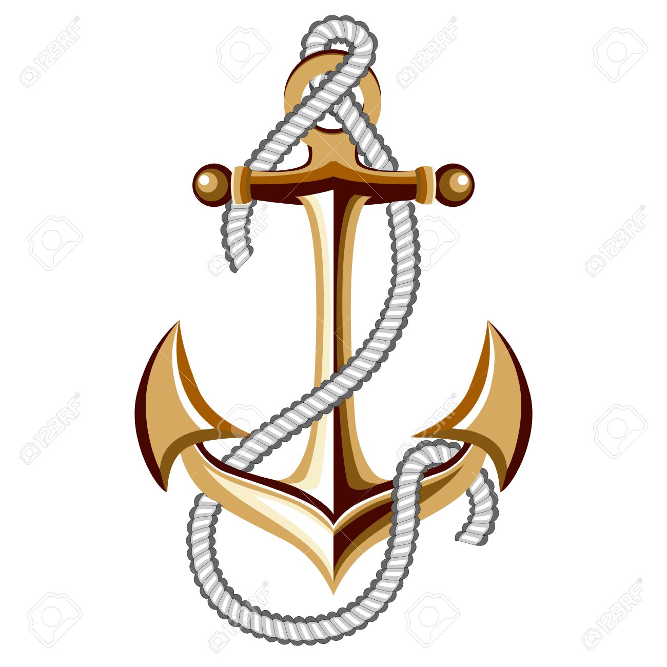 Detail Anchor And Rope Clipart Nomer 33