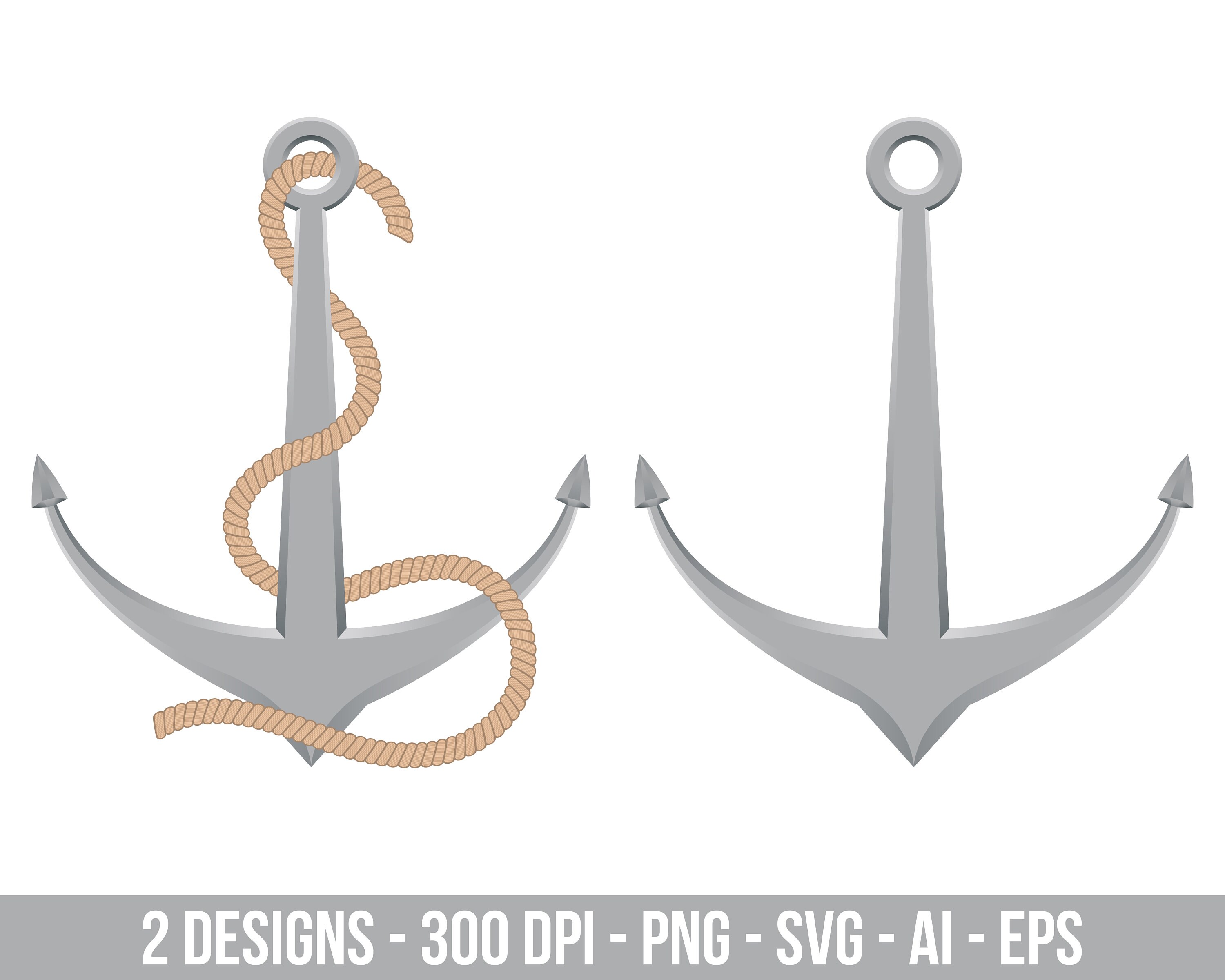 Detail Anchor And Rope Clipart Nomer 38