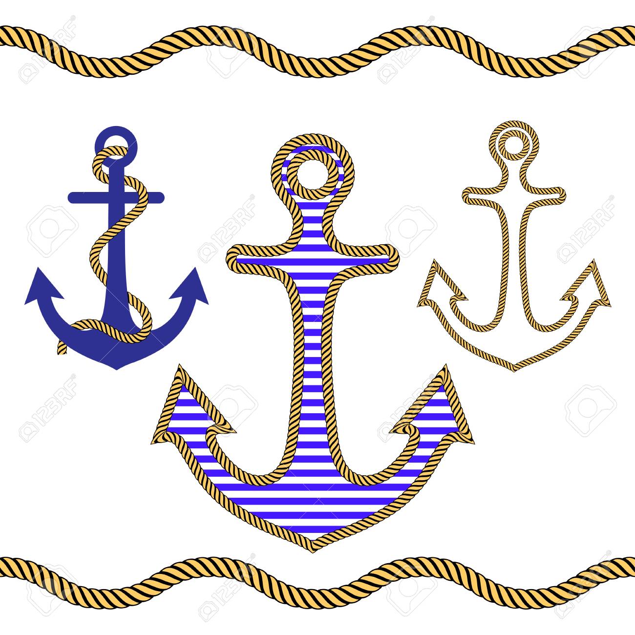 Detail Anchor Rope Clipart Nomer 11