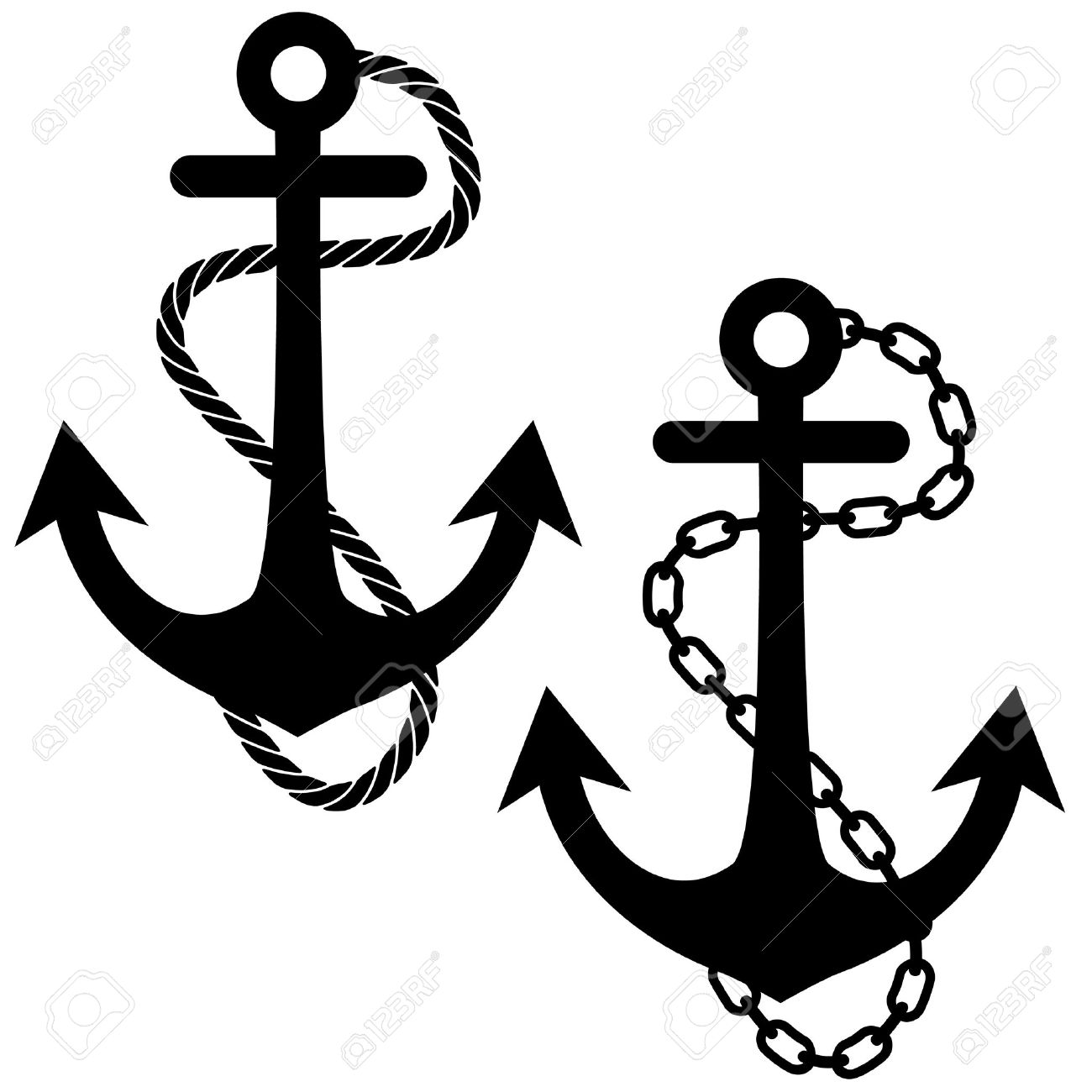 Detail Anchor Rope Clipart Nomer 28