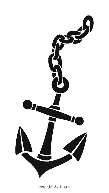 Detail Anchor With Chain Clipart Nomer 2