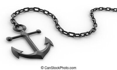 Detail Anchor With Chain Clipart Nomer 22