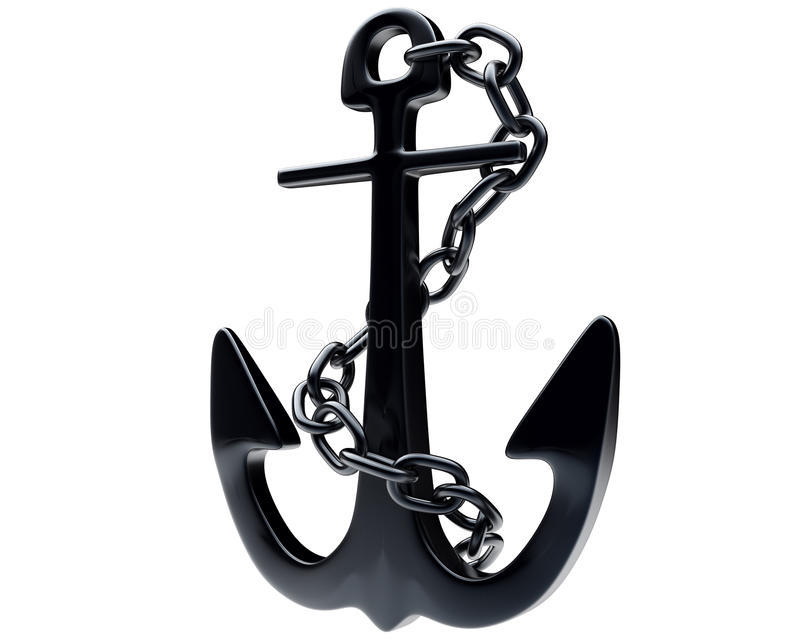 Detail Anchor With Chain Clipart Nomer 31