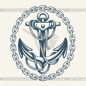 Detail Anchor With Chain Clipart Nomer 38