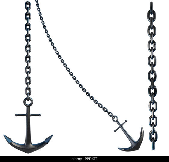 Detail Anchor With Chain Clipart Nomer 40