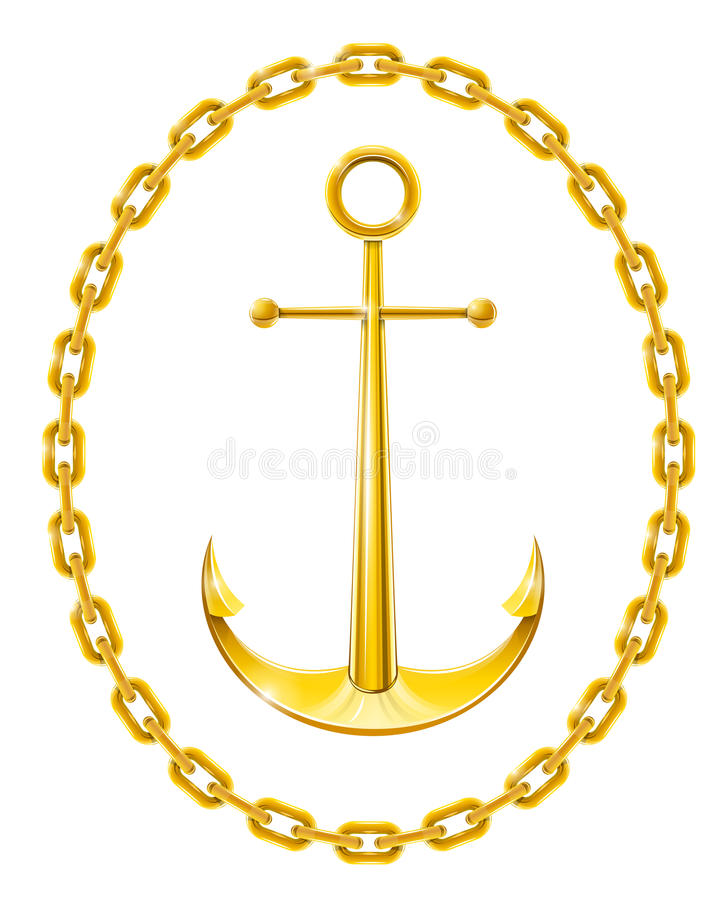 Detail Anchor With Chain Clipart Nomer 58
