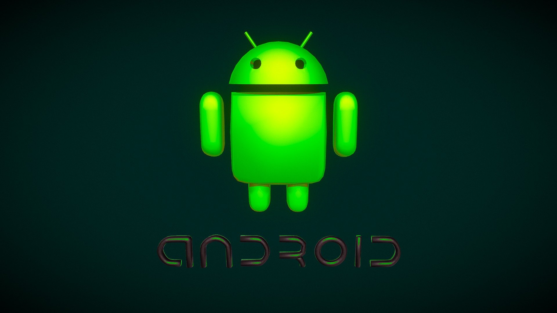 Detail Android Logo 3d Nomer 5