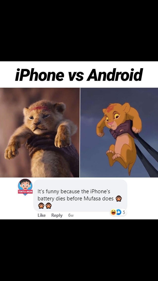 Detail Android Vs Iphone Meme Lion King Nomer 11