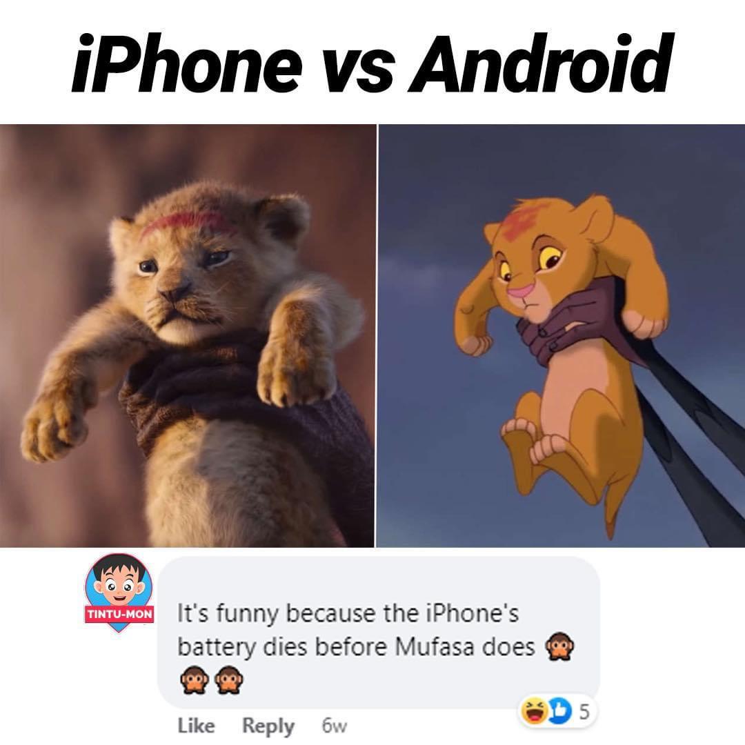 Detail Android Vs Iphone Meme Lion King Nomer 3