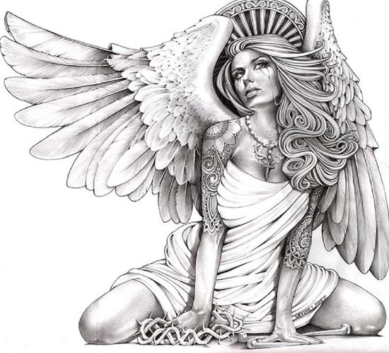 Detail Angel Drawing Images Nomer 12