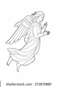 Detail Angel Drawing Images Nomer 10