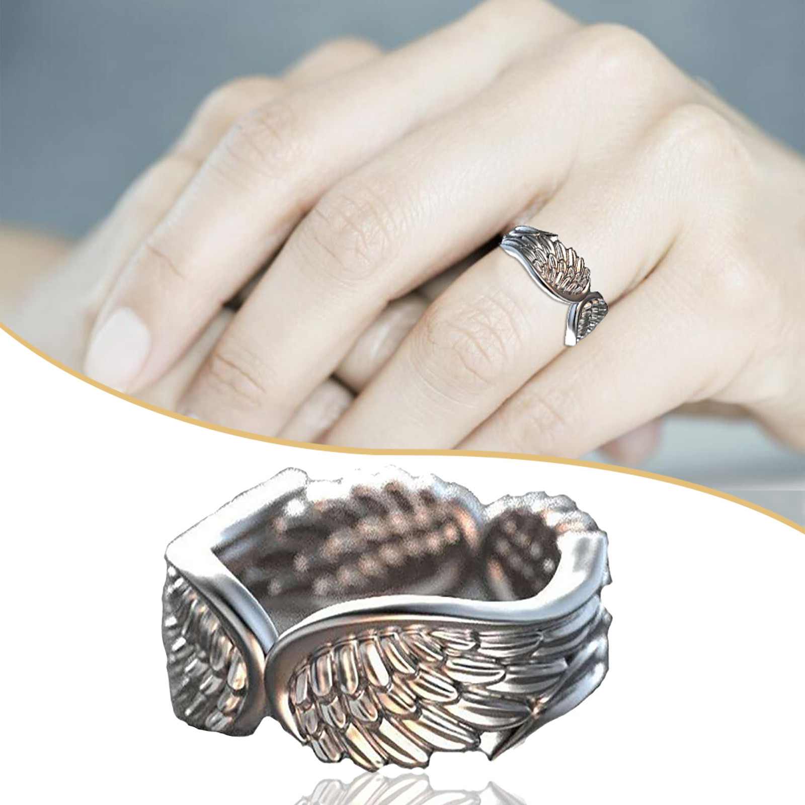 Detail Angel Feather Ring Nomer 12