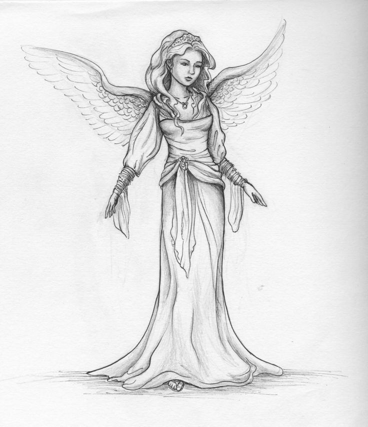 Detail Angel Sketch Images Nomer 14