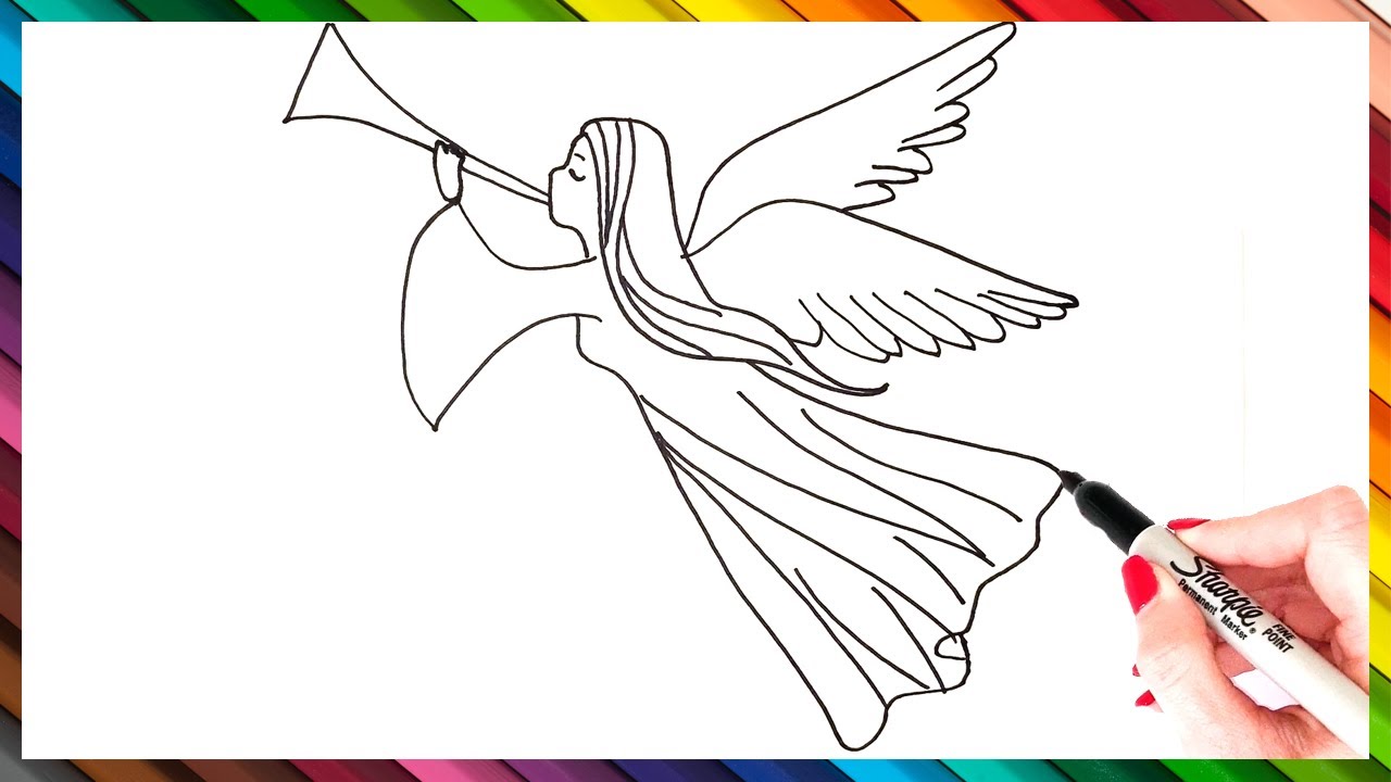 Detail Angel Sketch Images Nomer 53