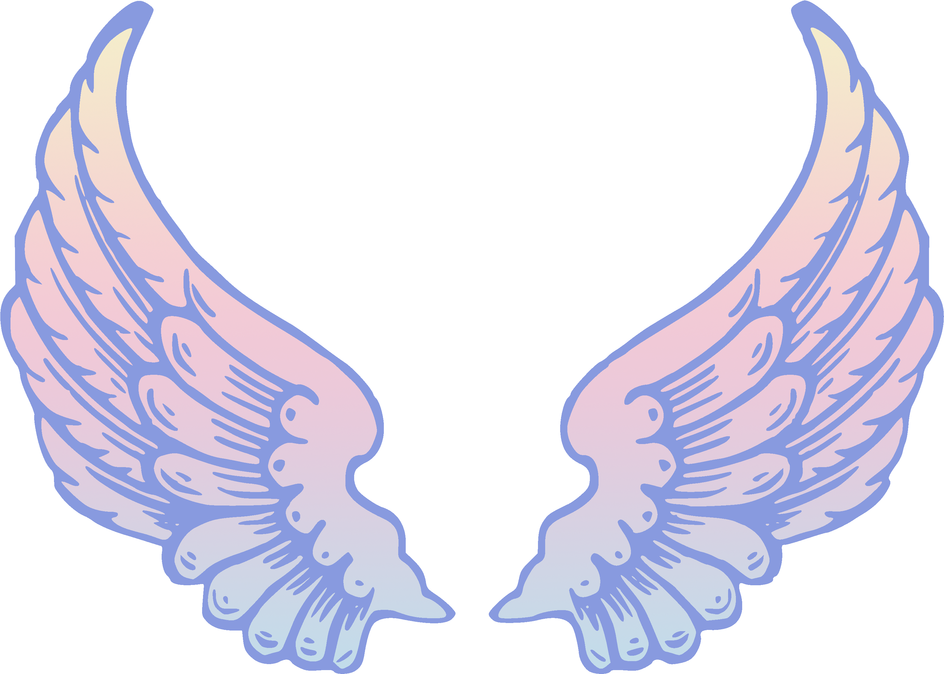 Detail Angel Wing Clipart Free Nomer 21