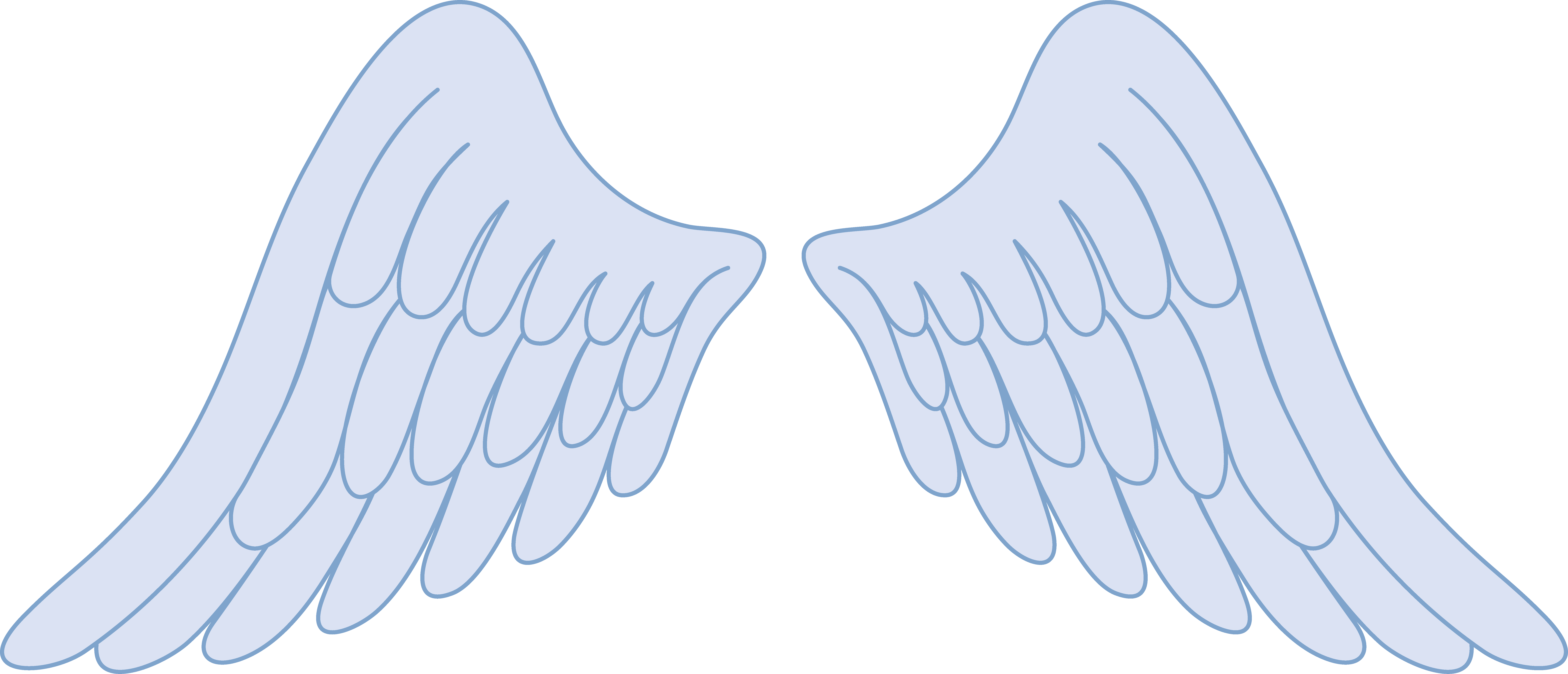 Detail Angel Wing Clipart Free Nomer 30