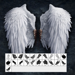 Detail Angel Wing Photoshop Brushes Nomer 7