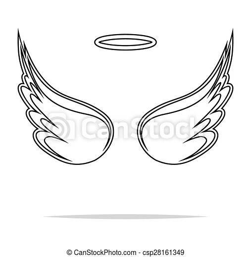 Detail Angel Wing Vector Nomer 20