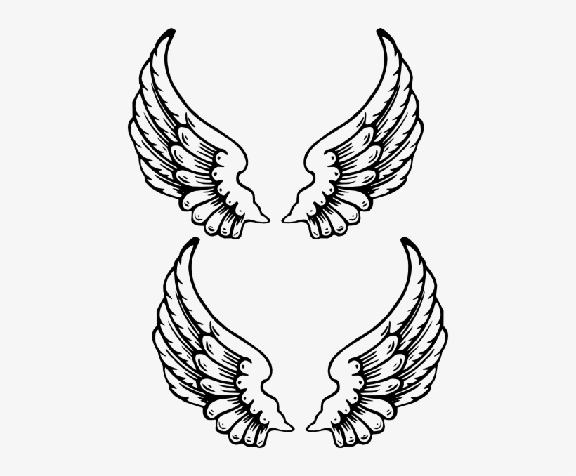 Detail Angel Wing Vector Nomer 24
