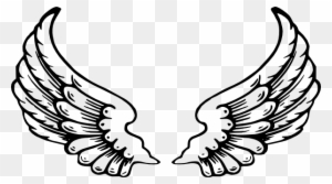 Detail Angel Wings And Halo Clip Art Nomer 10