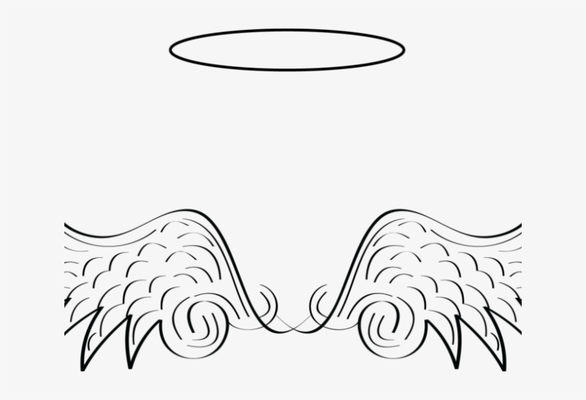 Detail Angel Wings And Halo Clip Art Nomer 28