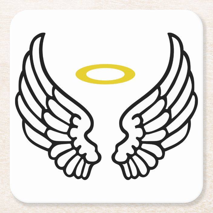 Detail Angel Wings And Halo Clip Art Nomer 6