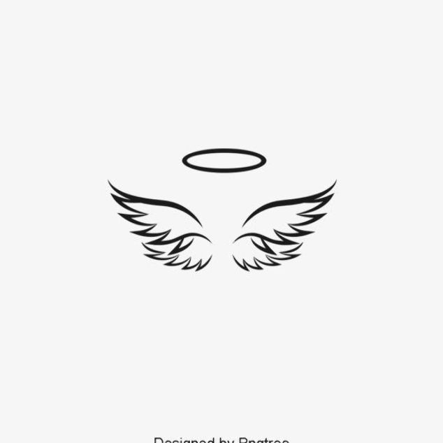 Detail Angel Wings Black And White Clipart Nomer 37