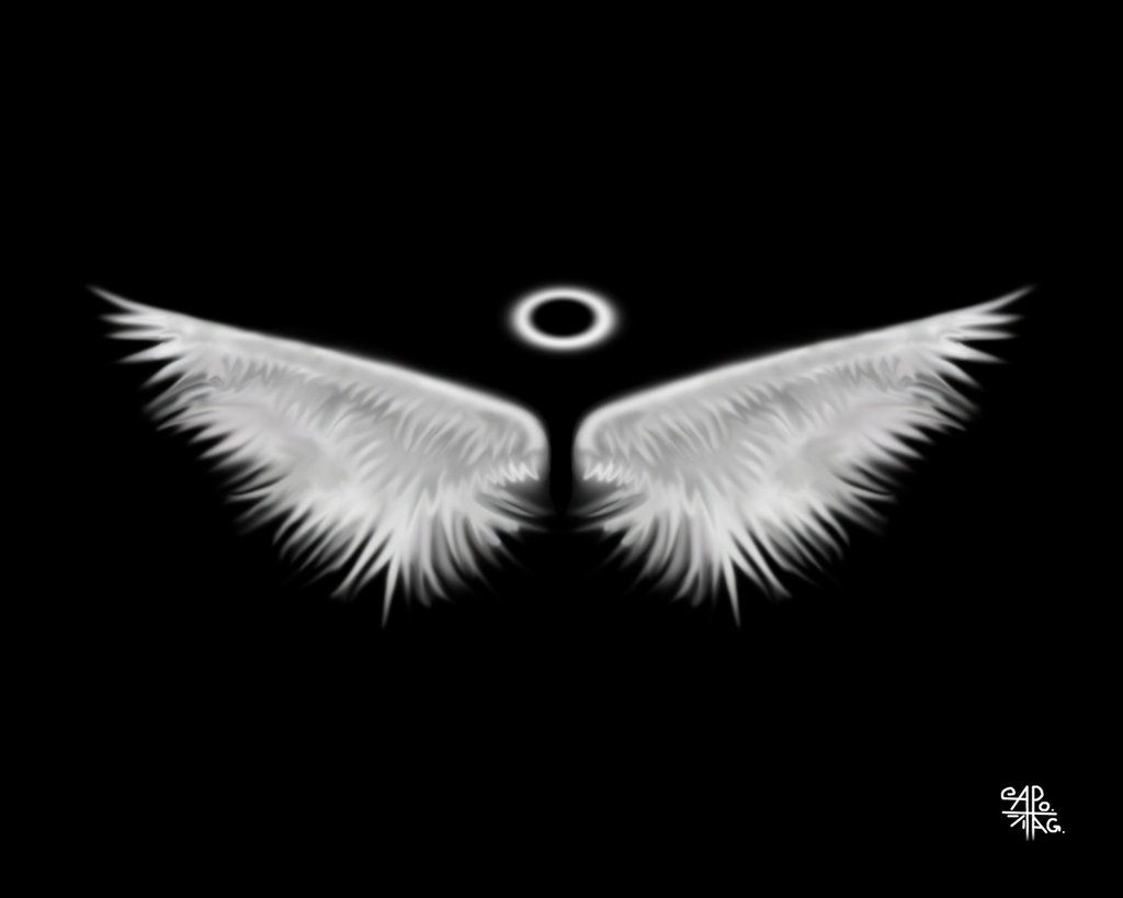 Detail Angel Wings Black Background Nomer 14