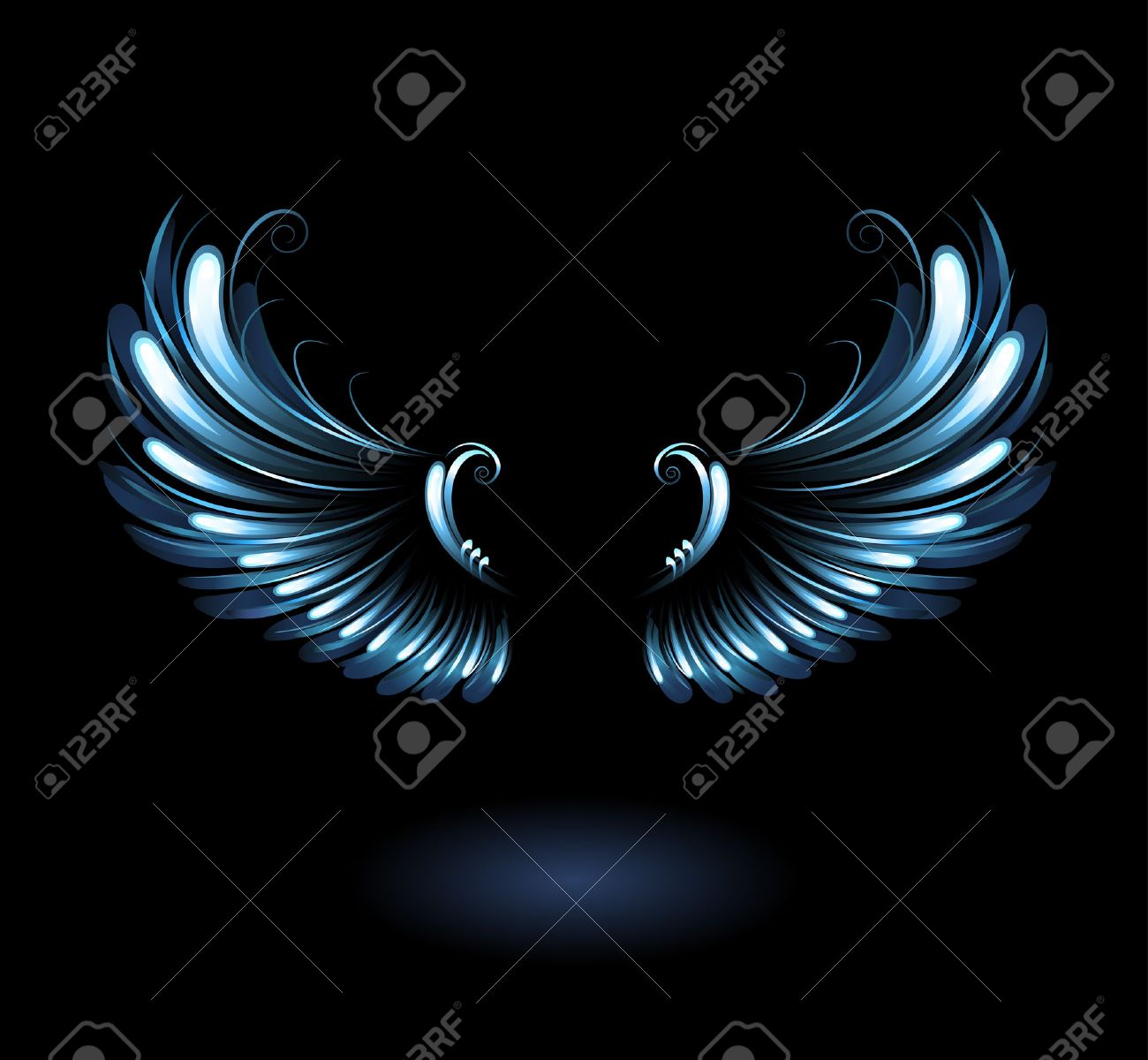 Detail Angel Wings Black Background Nomer 23