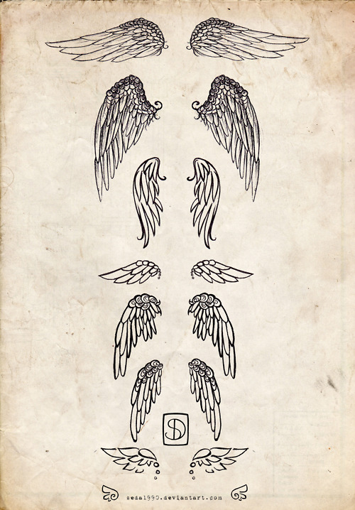 Detail Angel Wings Drawing Tumblr Nomer 4