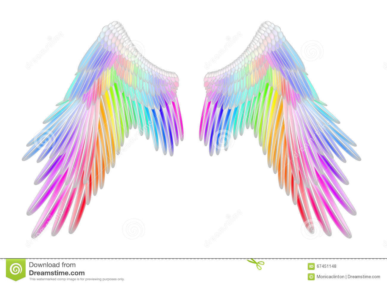 Detail Angel Wings Pictures Color Nomer 18