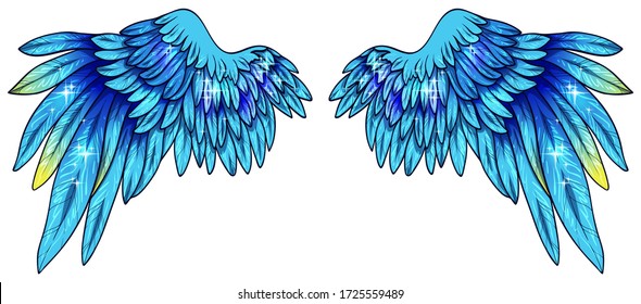 Detail Angel Wings Pictures Color Nomer 51
