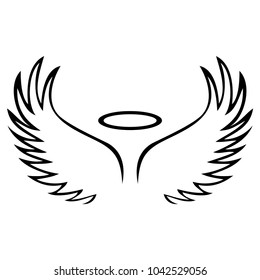 Detail Angel Wings Simple Drawing Nomer 37