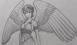 Detail Angel Wings Simple Drawing Nomer 41
