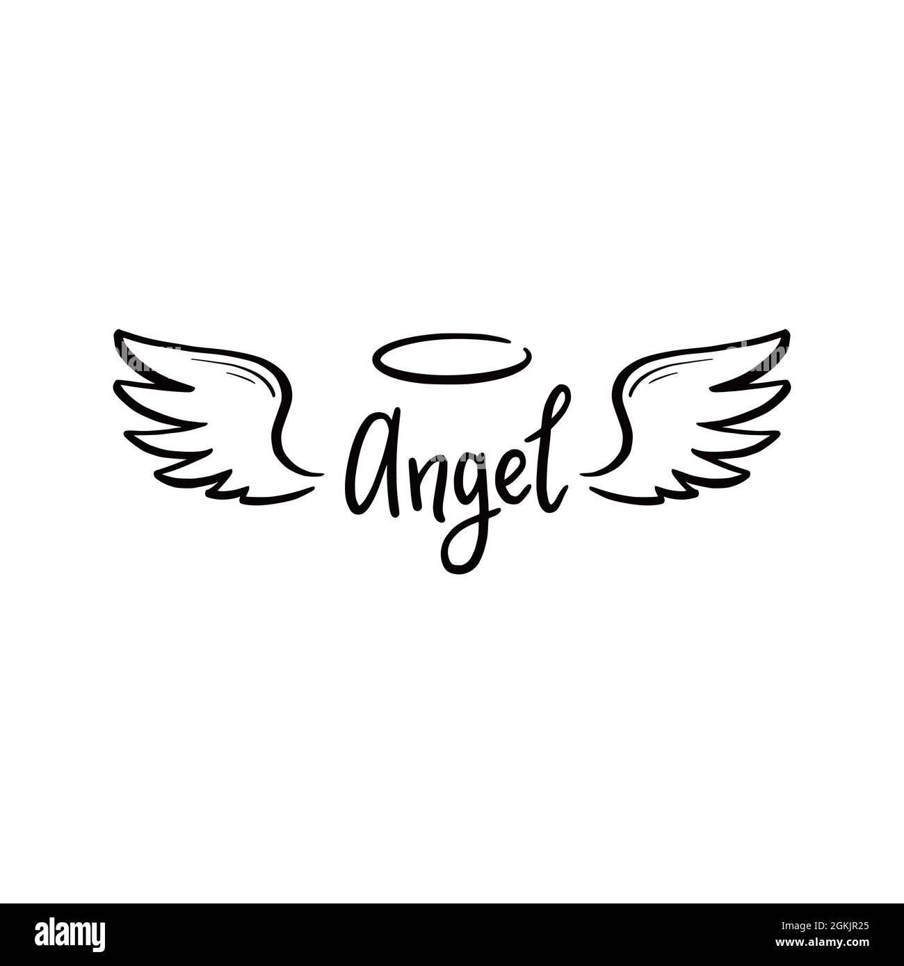 Detail Angel Wings Simple Drawing Nomer 48