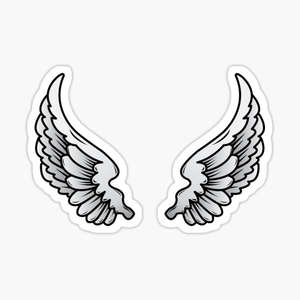 Detail Angel Wings Stickers Nomer 35