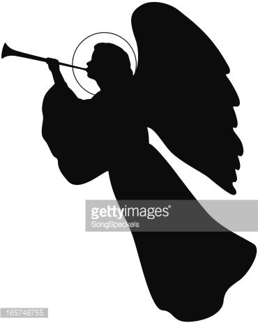 Detail Angel With Trumpet Silhouette Nomer 2