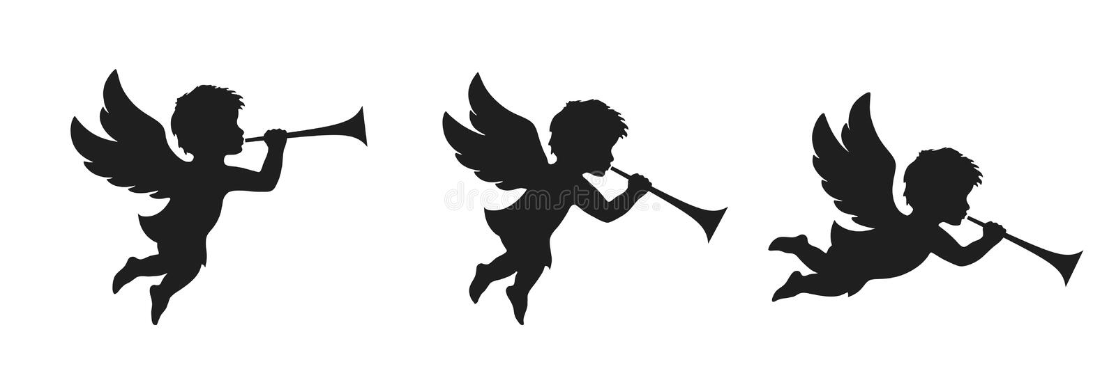 Detail Angel With Trumpet Silhouette Nomer 20