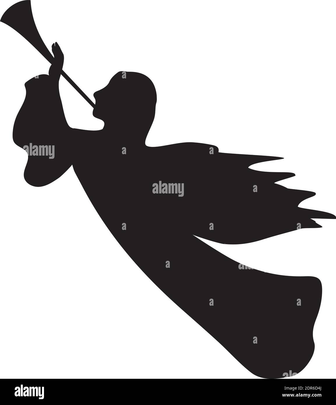 Detail Angel With Trumpet Silhouette Nomer 41