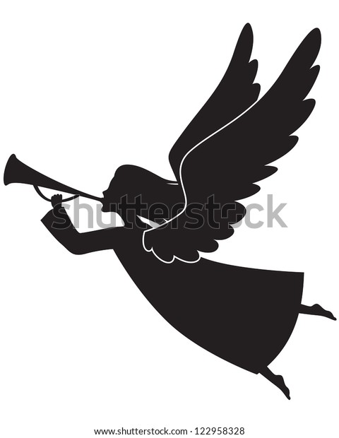 Detail Angel With Trumpet Silhouette Nomer 48