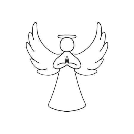 Detail Angels Clipart Black And White Nomer 13