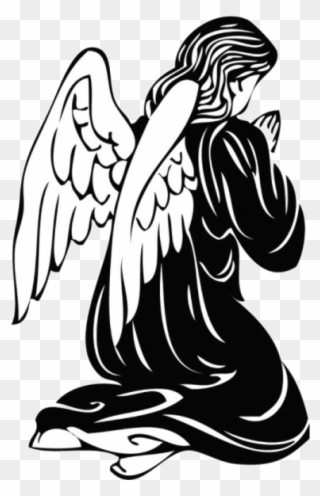 Detail Angels Clipart Black And White Nomer 18