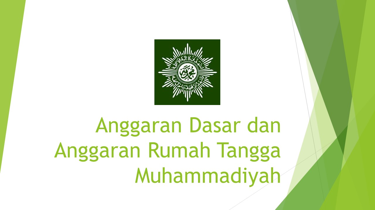 Anggaran Rumah Tangga Muhammadiyah - KibrisPDR