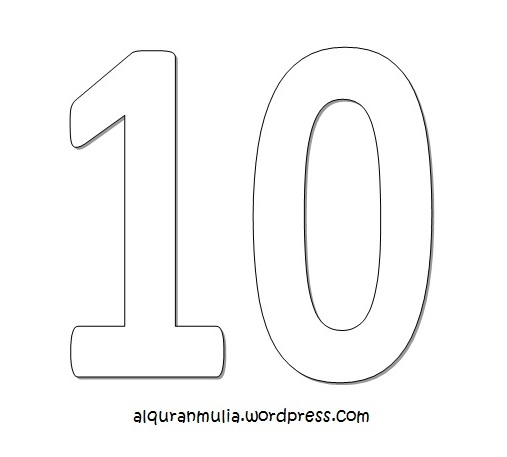 Detail Angka 10 Kartun Nomer 17