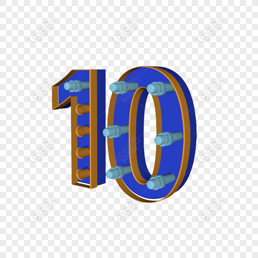 Detail Angka 10 Kartun Nomer 3