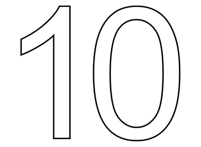 Detail Angka 10 Kartun Nomer 5