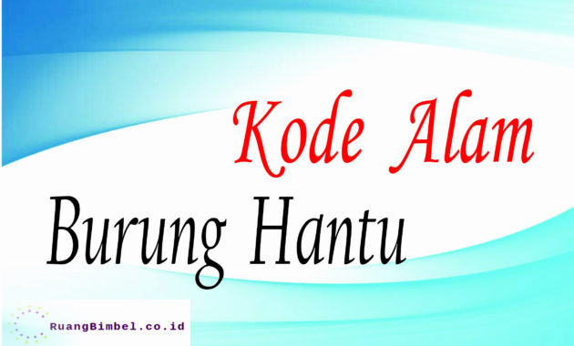 Detail Angka Burung Hantu Nomer 13